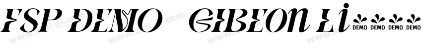 FSP DEMO   GIBEon Li字体转换